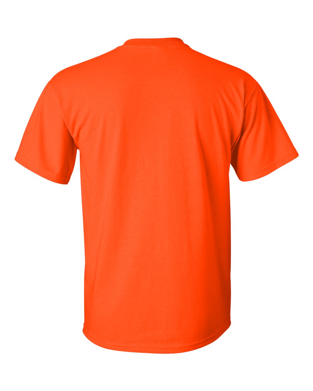 Camiseta naranja algodón peinado marca Gildan | PstyleC